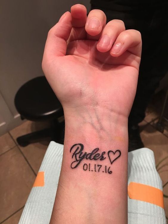 30 Inspirational and Cute Kids Name Tattoo Ideas for 2023  100 Tattoos